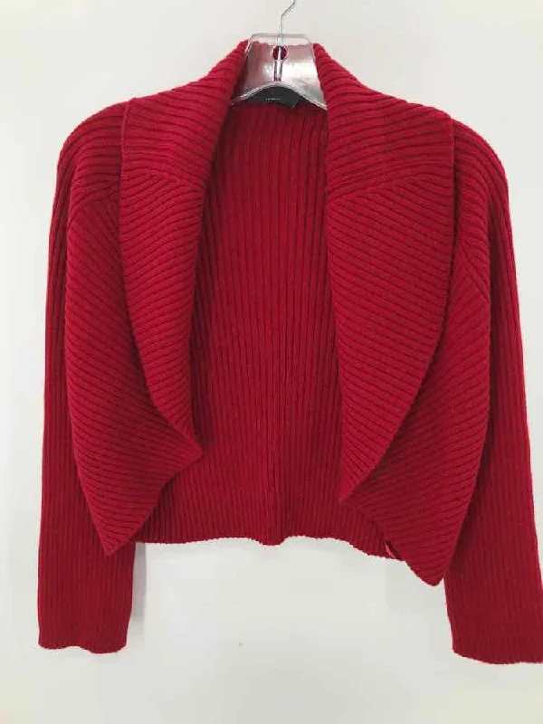 Pre-Owned WHBM Red Size Small Cardigan Sweater Soft Cozy Warm