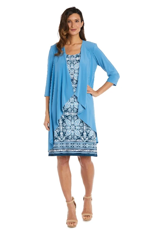 R&M Richards 9227P Short Petite Print Jacket Dress Oversized Jacket Tailored Jacket Straight Jacket R&M Richards 9227P Short Petite Print Jacket Dress Oversized Jacket Tailored Jacket Straight Jacket