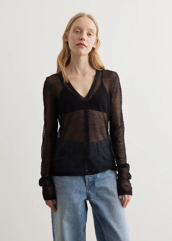 Keru Seamless Cardigan Elasticated Padded Insulated