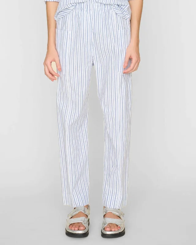 Jake Stripe Pants Chic Black Leggings