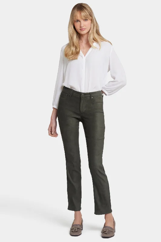 Sheri Slim Pants - Vine Leaf Cozy Maternity Pants