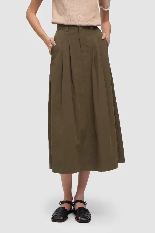 A-Line Skirt with Pockets cashmere skirt soft