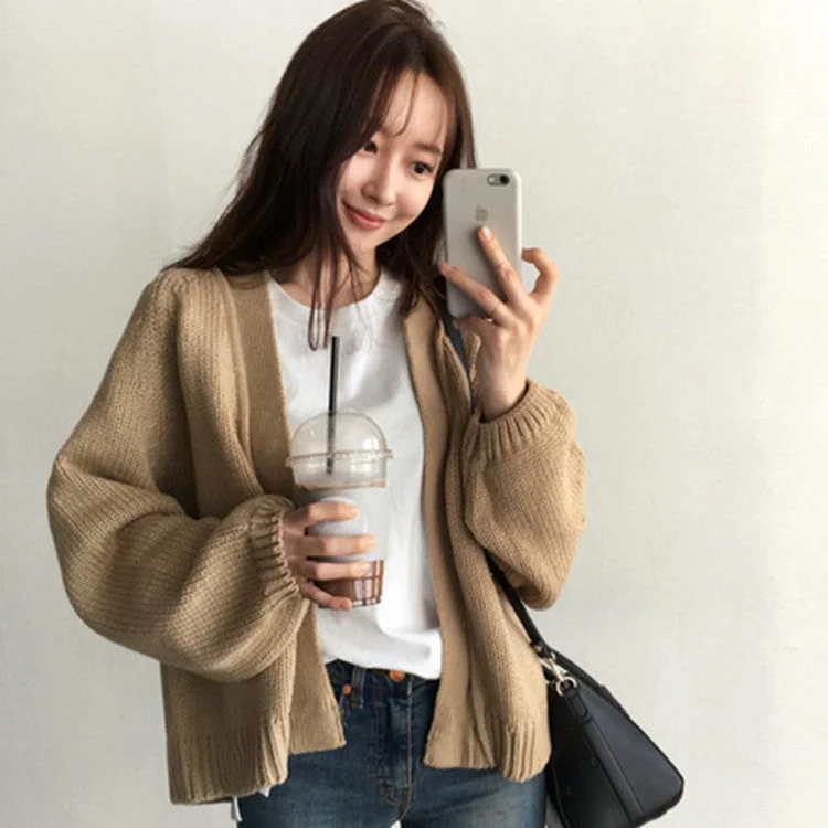Cardigan sweater Polka Dot Checkered Tartan