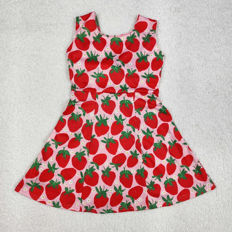 RTS NO MOQ ETA 5/7days Arrived GSD1843 Strawberry flower pink sleeveless yoga pants skirt dress Soft Stretch Pants RTS NO MOQ ETA 5/7days Arrived GSD1843 Strawberry flower pink sleeveless yoga pants skirt dress Soft Stretch Pants