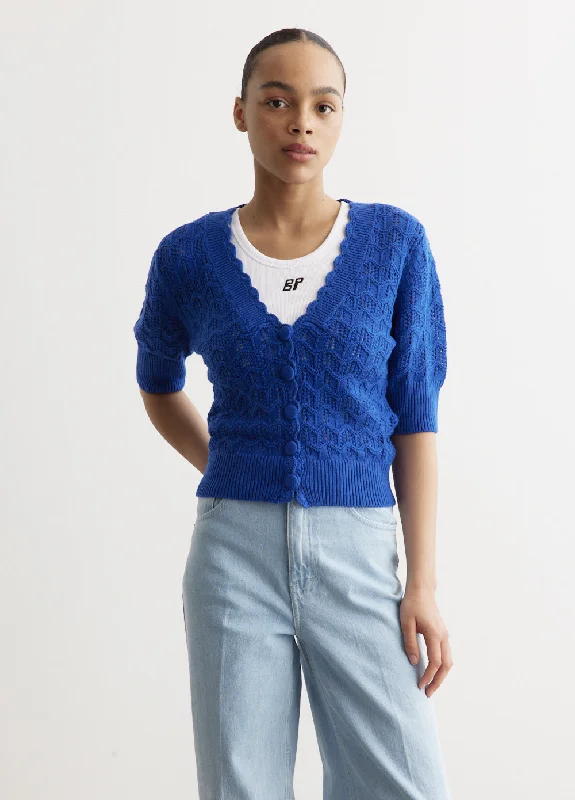 Chila Cardigan Asymmetrical,ymmetric Pencil Cardigan