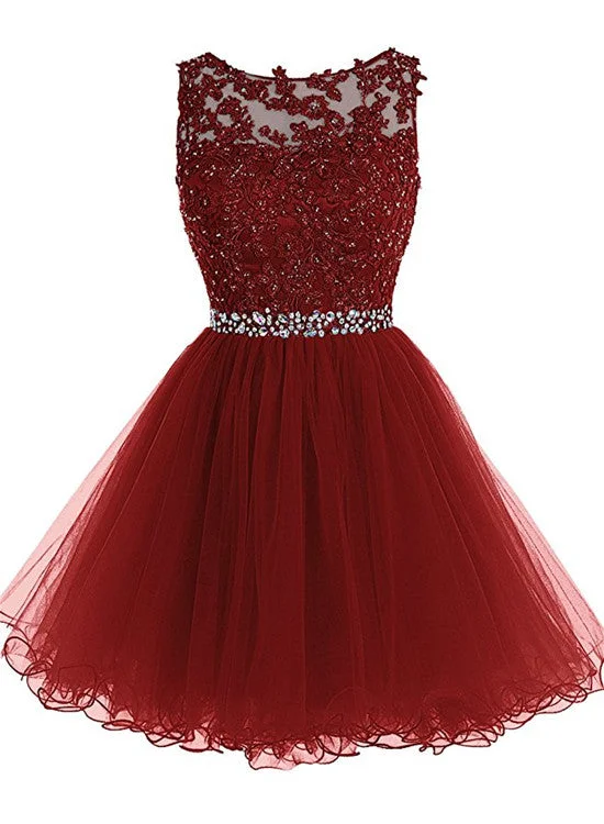 Wine Red Tulle Homecoming Dresses, Short Prom Dresses , Party Dresses Peplum Ruffle Cocktail Wine Red Tulle Homecoming Dresses, Short Prom Dresses , Party Dresses Peplum Ruffle Cocktail