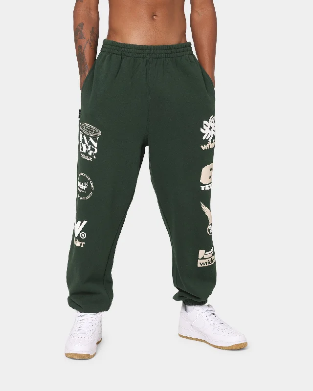 WNDRR Market Track Pants Forest Green Classic Cropped Pants