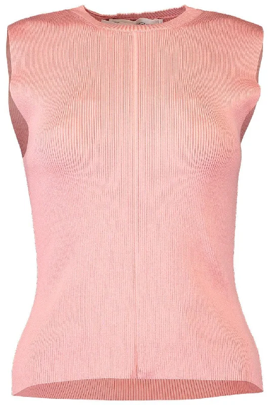 Ribbed Tank - Petal gym tank top