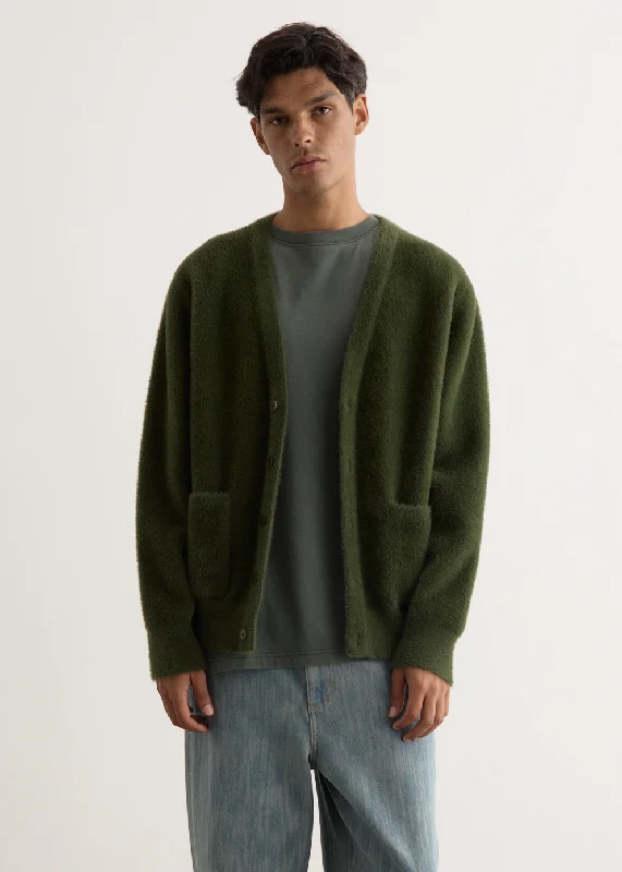 Alvin Pocket Cardigan Spandex Rayon Corduroy