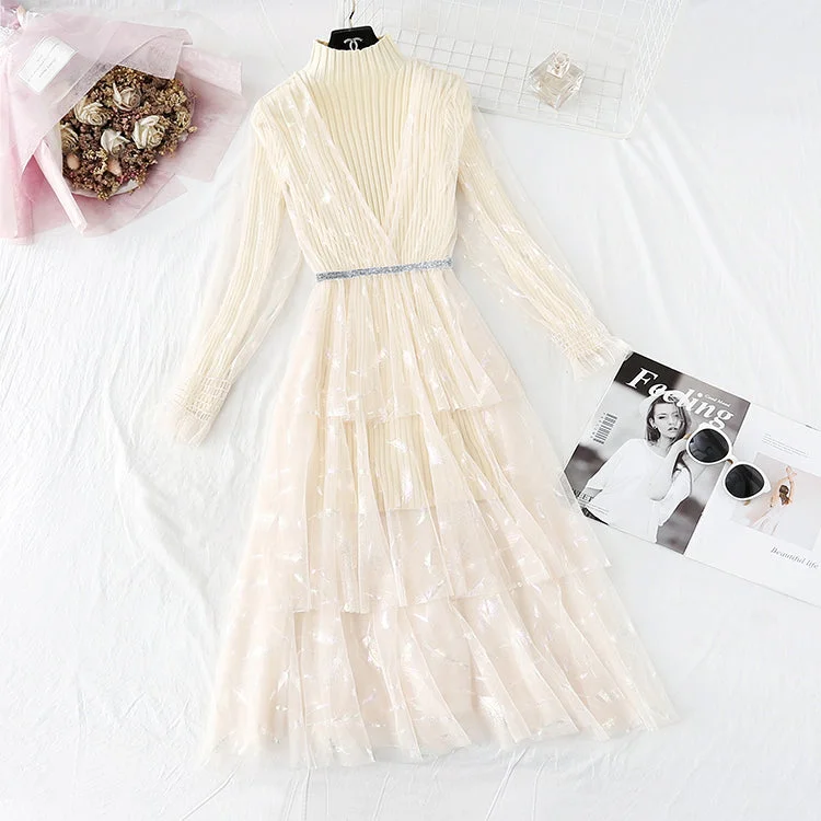 Super fairy foreign style feather mesh princess skirt  3811 cashmere skirt soft