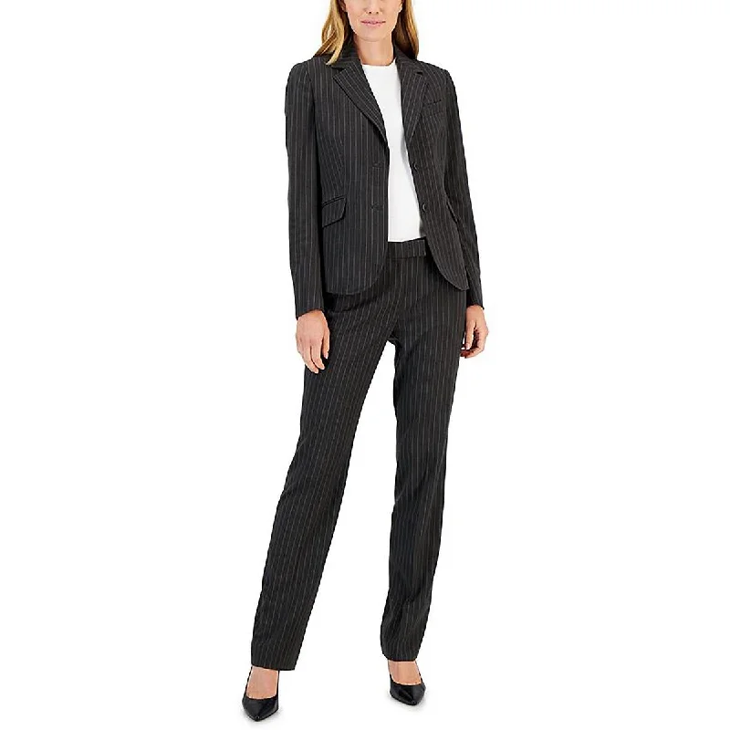 Anne Klein Womens Woven Pinstripe Dress Pants Classic Chino Pants