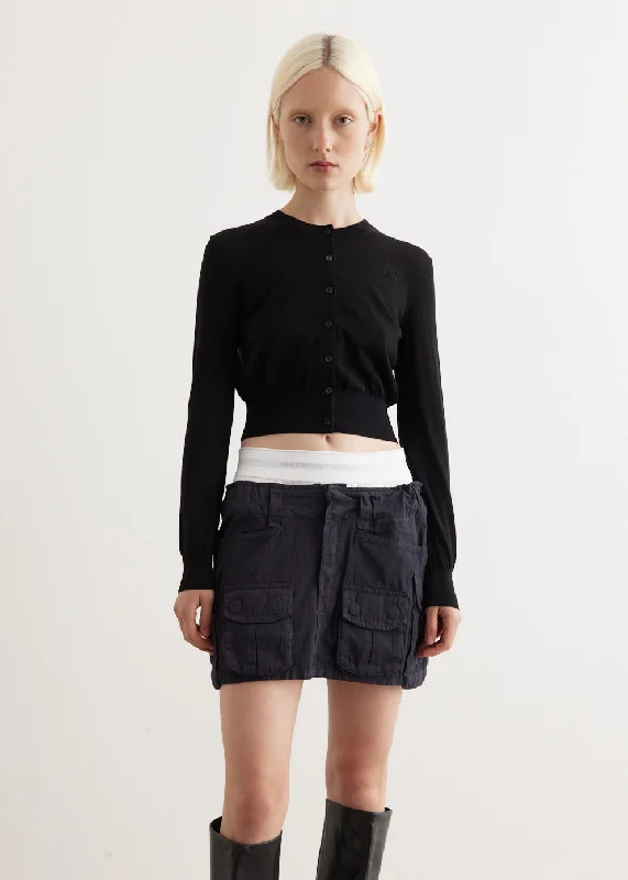 Superfine Cropped Crewneck Cardigan Jersey Fabric Tulle Fabric Batik Fabric