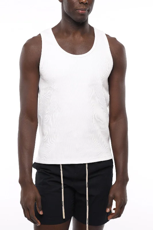 Bottega Veneta Cotton Stretch Ribbed Tank Top flowy tank top