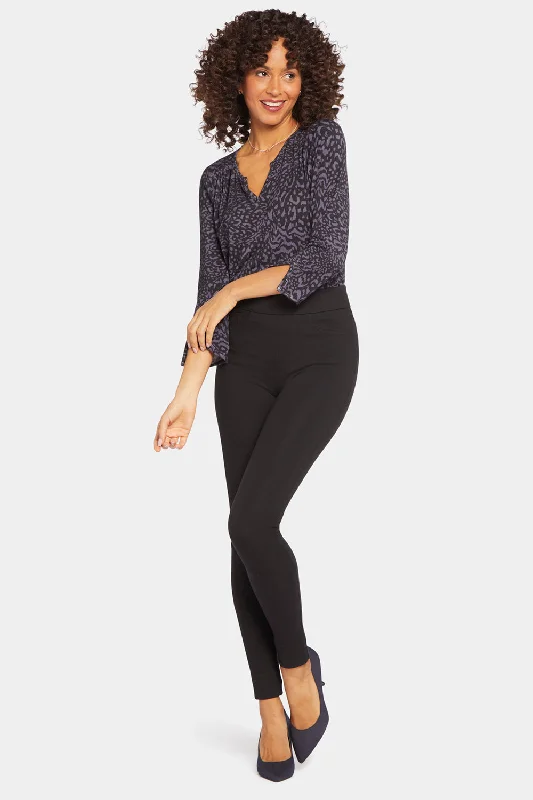 Modern Legging Pants - Black Formal Slim Pants