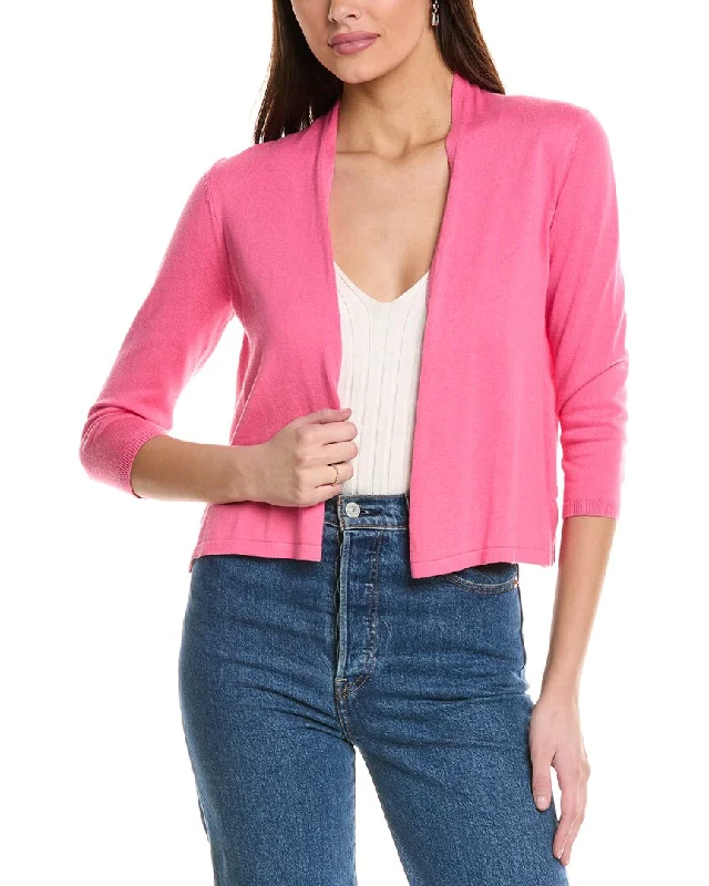 Sara Campbell Jackie Cashmere Cardigan Transparent Opaque Sheer