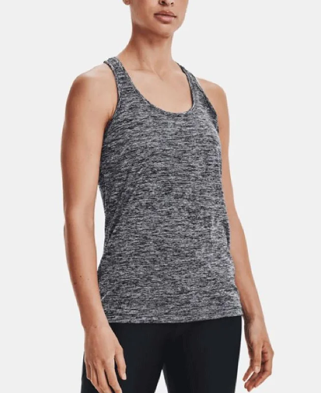 Tech Tank - Twist Wmn silver tank top