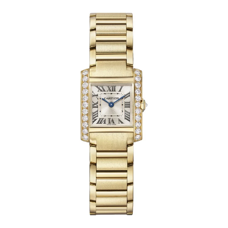 Cartier Tank Francaise 25.7mm Women's watch - Ref: WJTA0039 - Gold Roman Dial & Diamond Bezel, 18K Yellow Gold Bracelet pastel tank top Cartier Tank Francaise 25.7mm Women's watch - Ref: WJTA0039 - Gold Roman Dial & Diamond Bezel, 18K Yellow Gold Bracelet pastel tank top