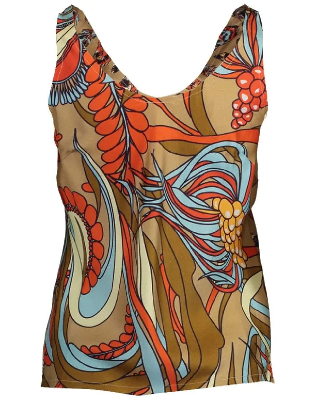 Camion Scoop Neck Tank metallic tank top