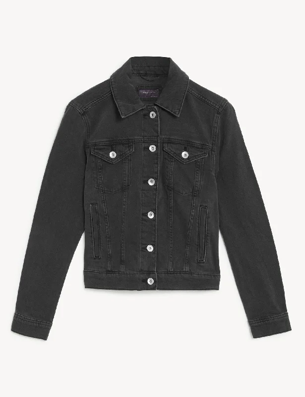 Denim Collared Jacket Embroidered Jacket Appliqued Jacket Beaded Jacket