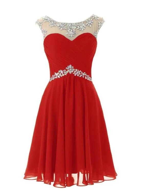 Chiffon Beaded Homecoming Dress , Lovely Short Prom Dress, Beaded Party Dress Tunics Yoga stretchy Chiffon Beaded Homecoming Dress , Lovely Short Prom Dress, Beaded Party Dress Tunics Yoga stretchy