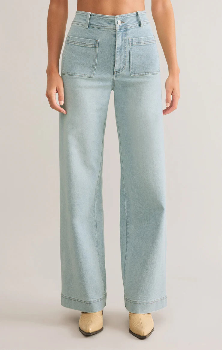 Z Supply Bradley Stretch Denim Pant Formal Stretch Pants