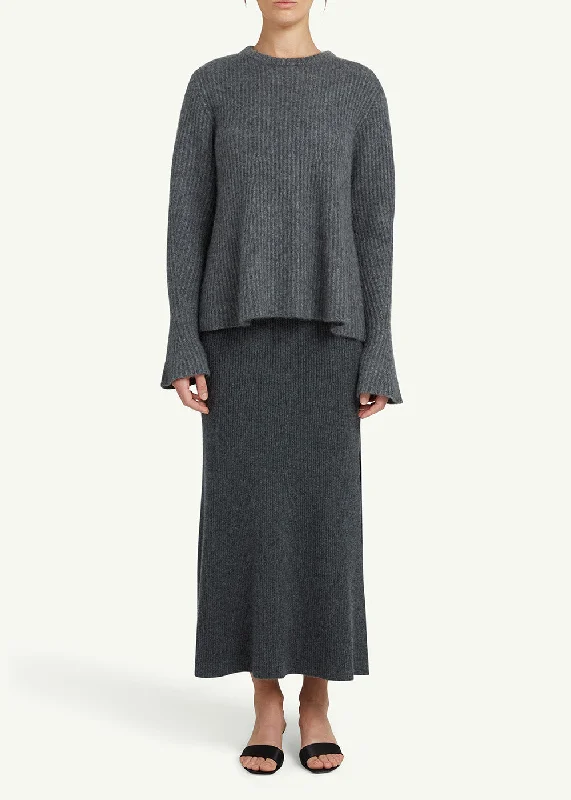 River Knit Skirt patchwork skirt art
