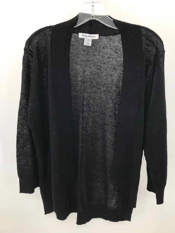 Pre-Owned Tommy Bahama Black Size Large Cardigan Sweater Boat Neck Shawl Collar Notched Collar Pre-Owned Tommy Bahama Black Size Large Cardigan Sweater Boat Neck Shawl Collar Notched Collar