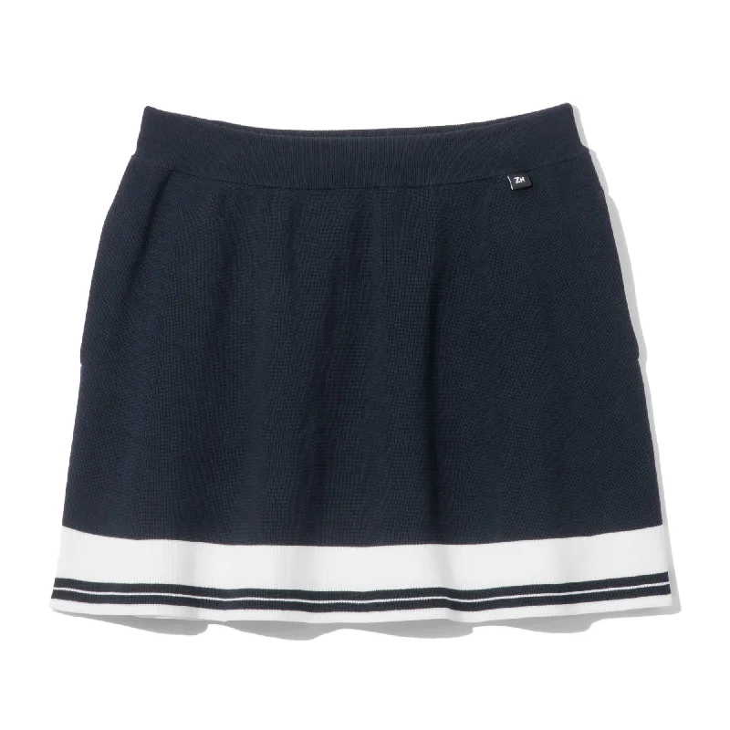 ZHG-W4A7e | Knitted Skirt 82880 button skirt front