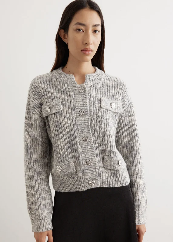 Cat Cardigan Houndstooth Herringbone Solid