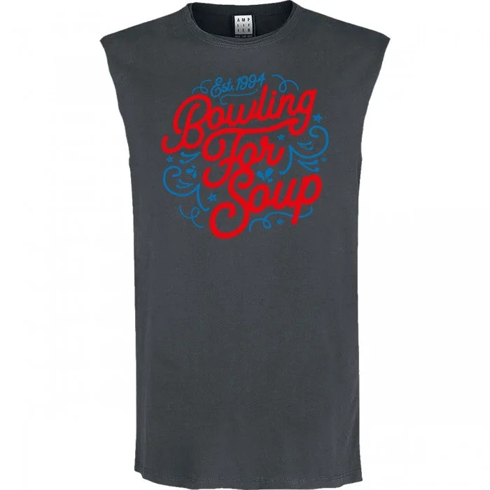 Amplified Womens/Ladies Swirly Bowling For Soup Sleeveless Tank Top vintage tank top
