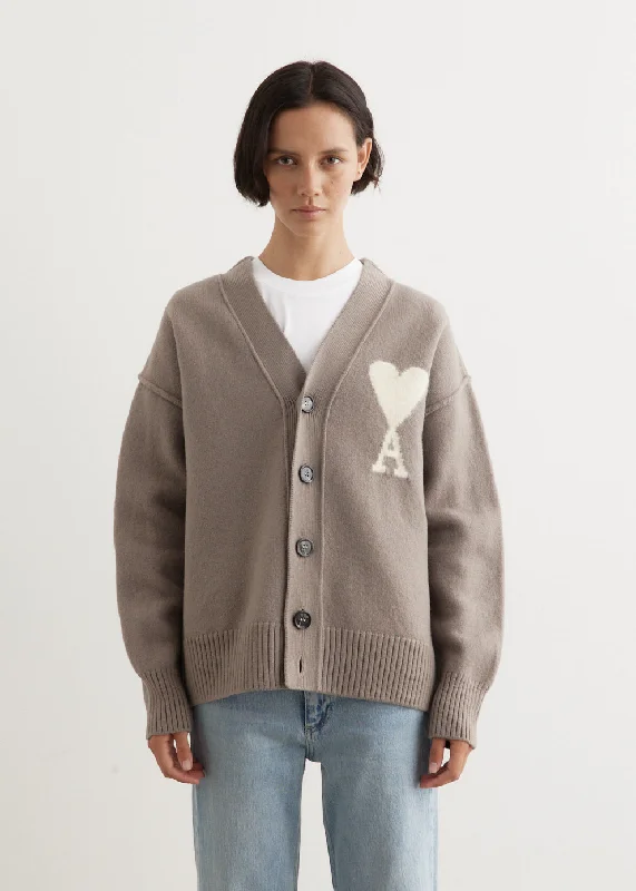 Off White ADC Cardigan Spandex Blend Rayon Blend Denim Blend