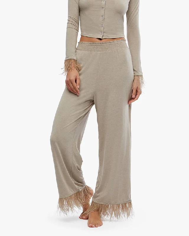 Feather Pull-On Pant Trendy Work Pants