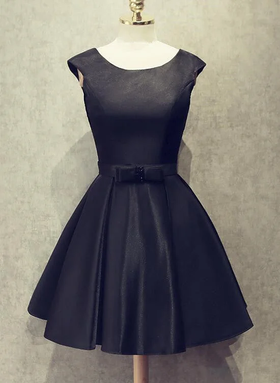 Black Short Satin Homecoming Dresses, Black Party Dresses, Formal Dress for Occasion Lace Sexy Club Black Short Satin Homecoming Dresses, Black Party Dresses, Formal Dress for Occasion Lace Sexy Club