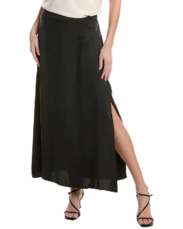 Splendid Marlowe Satin Slip Skirt velvet skirt luxury