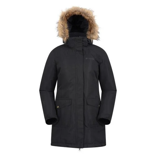 Mountain Warehouse Womens/Ladies Tarka II Long Padded Jacket Faux Fur Jacket Real Fur Jacket Shearling Jacket
