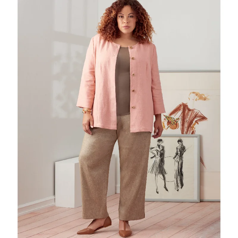 Simplicity Jacket, Top and Trousers S9269 Knit Jacket Woven Jacket Fleece Jacket