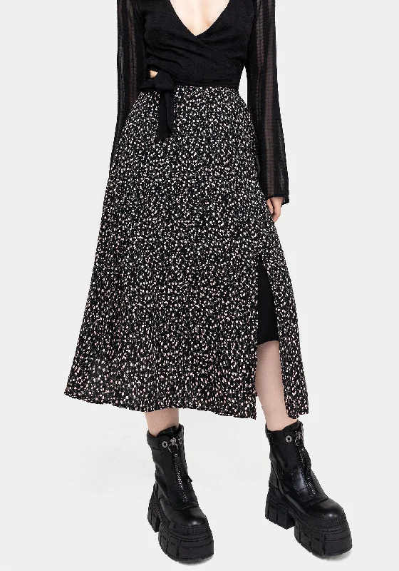 Valley Midi Skirt With Split corduroy skirt cozy