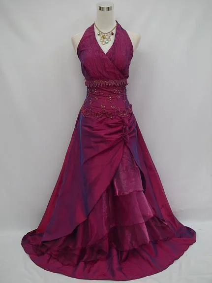 Dark Red Halter A-Line Beading Long Party Dress Vintage Prom Dress, DP4871 Tunics Trendy modern Dark Red Halter A-Line Beading Long Party Dress Vintage Prom Dress, DP4871 Tunics Trendy modern