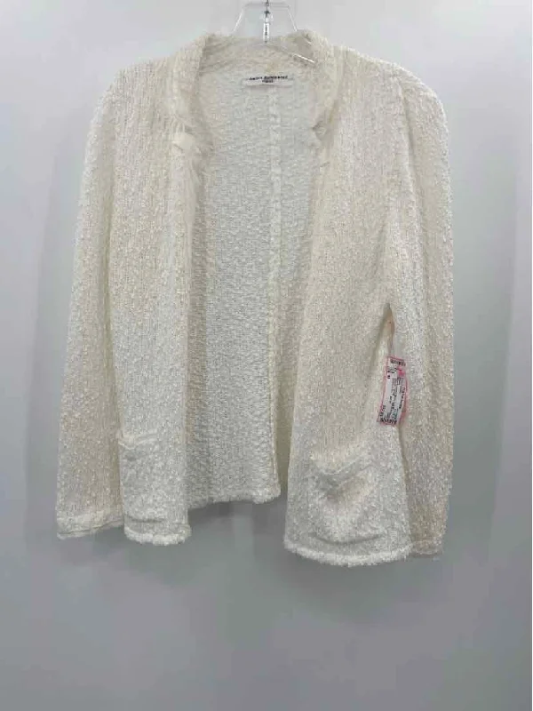 Pre-Owned Amina Rubinacci White Size 44 Cardigan Sweater Oversized Loose Flowy