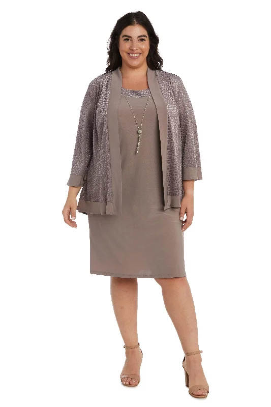 R&M Richards 7597W Short Plus Size Jacket Dress Satin Jacket Silk Jacket Chiffon Jacket R&M Richards 7597W Short Plus Size Jacket Dress Satin Jacket Silk Jacket Chiffon Jacket