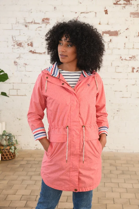 Alice Jacket  - Coral Knit Fabric Woven Fabric Fleece Fabric