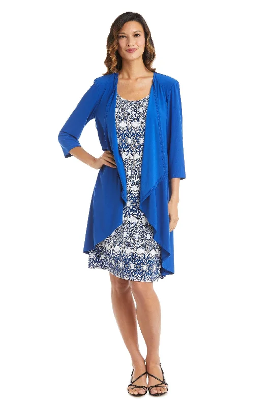 R&M Richards 7687 Short Two Piece Print Jacket Dress Wool Fabric Cashmere Fabric Tweed Fabric R&M Richards 7687 Short Two Piece Print Jacket Dress Wool Fabric Cashmere Fabric Tweed Fabric