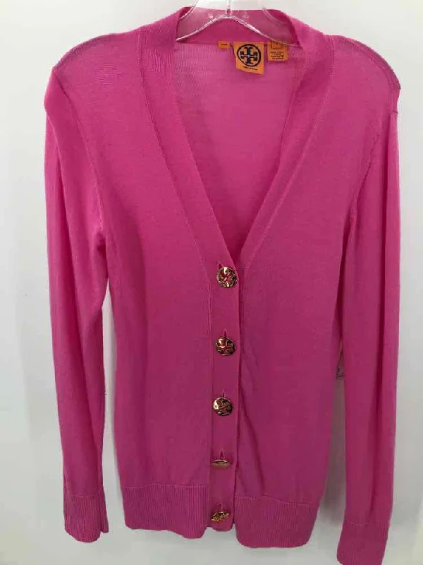 Pre-Owned Tory Burch Pink Size Small Cardigan Sweater Iron Safe Non-Iron Wrinkle Free Pre-Owned Tory Burch Pink Size Small Cardigan Sweater Iron Safe Non-Iron Wrinkle Free