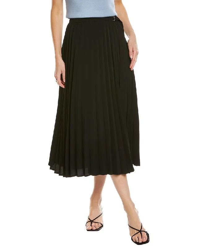 Gracia Side Buckle Wrap Skirt linen skirt natural
