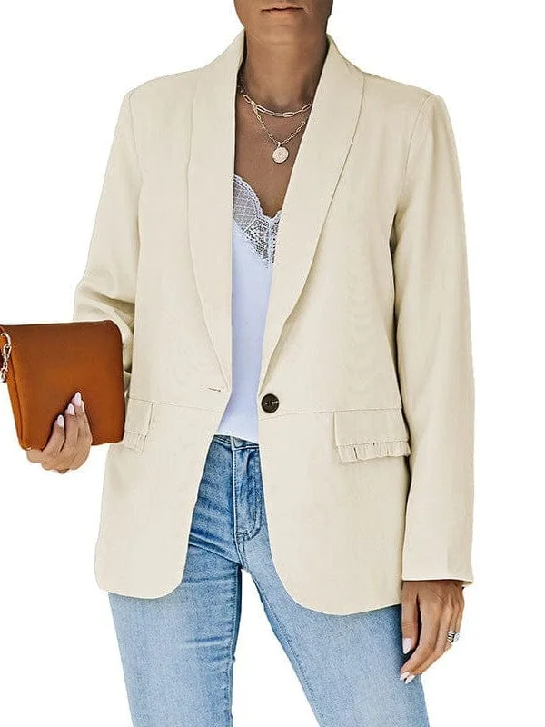 Stylish Solid Color Long Sleeve Shawl Collar Ruched Pocketless Jacket Faux Fur Fabric Real Fur Fabric Shearling Fabric Stylish Solid Color Long Sleeve Shawl Collar Ruched Pocketless Jacket Faux Fur Fabric Real Fur Fabric Shearling Fabric