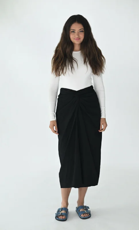 TWISTED WAIST SKIRT leather skirt durable