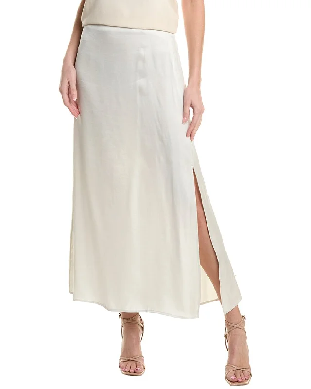 Splendid Marlowe Satin Slip Skirt chiffon skirt floaty
