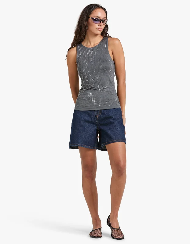 Sachrishell Tank - Iron Gate vibrant tank top