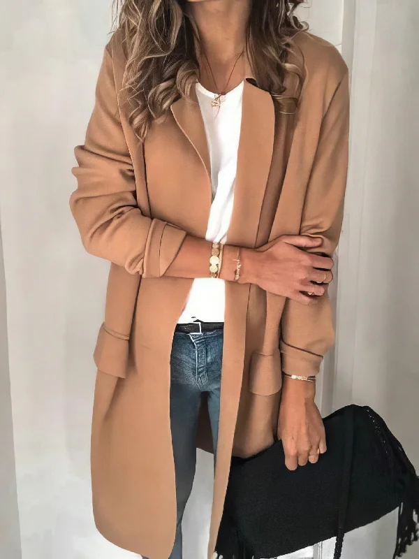 Solid Color Notched Lapel Casual Style Jacket Belted Jacket Elasticated Jacket Padded Jacket Solid Color Notched Lapel Casual Style Jacket Belted Jacket Elasticated Jacket Padded Jacket