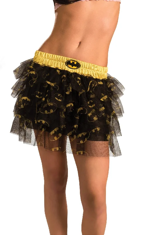 Womens DC Comics Batgirl Skirt Costume Accessory linen skirt relaxed